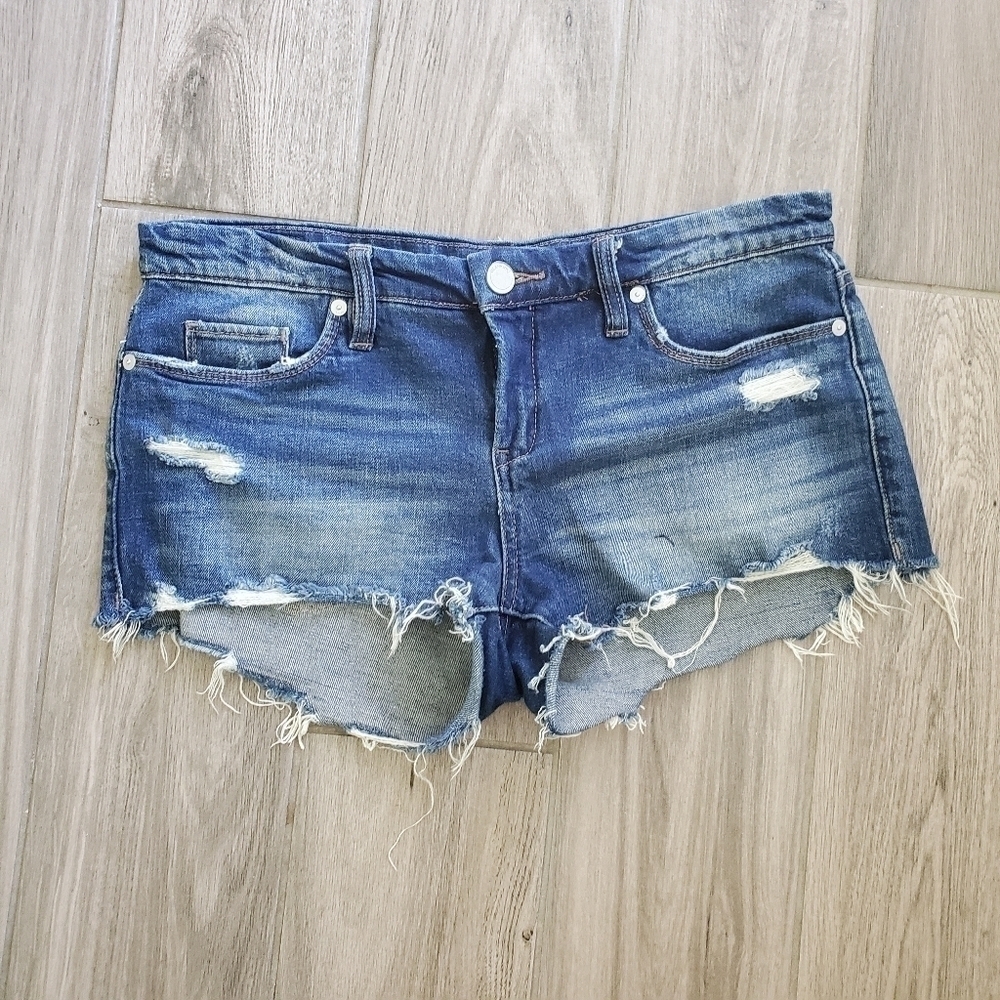Blank NYC Distressed Mid-Rise shorts Size 26 - Picture 2 of 6